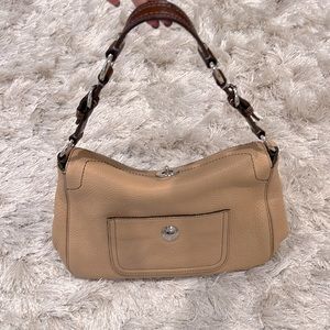 COACH Purse - BEIGE leather